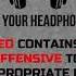 063 Headphones Warning Content Warning Intro Content Warning Disclaimer Meme Templates 5 Secon