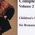 16 Songs For Children Op 54 Text By A N Pleshcheyev And J Surikov Grandmother And Grandson