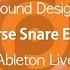 Sound Design Reverse Snare Effects Ableton Live