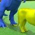 Cow Gorilla Lion Dinosaur Trex Elephant Hippo Duck Painted With Waterball Compilation Video