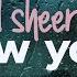 Ed Sheeran New York Lyrics