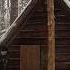 SHELTER FROM SNOWFALL AND FROST IN A COZY LOG CABIN SURVIVE A NIGHT IN THE WILDERNESS