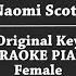 Speechless Full From Alladin FEMALE KARAOKE PIANO INSTRUMENTAL COVER Naomi Scott