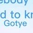 Gotye Somebody That I Used To Know Sped Up Lyrics