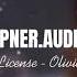 Drivers License Olivia Rodrigo Audio Edit