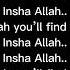 Maher Zain Insha Allah Lyrics