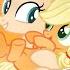 Applejack And Pear Butter Mlp Speedpaint Base Edit