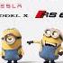 Audi RS6 Vs Tesla Model X Minions Style Funny Status Tiktok Funny Trending Foryou Asmr Car