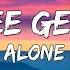 Bee Gees Alone Lyrics Video