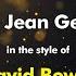 David Bowie The Jean Genie Karaoke Version From Zoom Karaoke