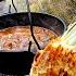 The Best BEEF STEW With Baked Bread In The Forest Relaxing Cooking With ASMR