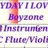 EVERYDAY I LOVE YOU C Instruments Flute Violin Play Along Sheet Music Backing Track