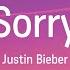 Justin Bieber Sorry Lyrics