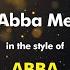 ABBA The Abba Medley Karaoke Version From Zoom Karaoke