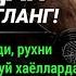 УХЛАШДАН ОЛДИН ЭШИТИНГ ТУНИНГИЗНИ ОСУДА ВА КУНИНГИЗНИ ХАЙРЛИ БОШЛАНГ