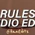 Rules Doja Cat Edit Audio