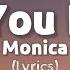 For You I Will Monica Angel Lyrics