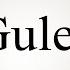 How To Say Gules