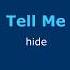 Tell Me Hide Karaoke