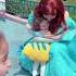 Flounder Meets Ariel At Disneyland