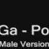 Lady GaGa Poker Face Male Voice