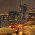 Jazz Relaxing Music In Rainy Night To Sleep Cozy Bedroom Ambience Of Miami City Beautiful Views