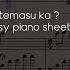 Shuumatsu Nani Shitemasu Ka Scarborough Fair Easy Piano Sheet