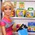 Barbie Ken Doll Family Miniature School Supplies Shopping