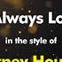 Whitney Houston I Will Always Love You Karaoke Version From Zoom Karaoke