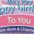 Happy Birthday Song By Chipmunks Happy Birthday Wishes