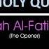 Al Fatihah الفاتحة 01 Sheikh Mishary Al Afasy Eng Subtitle Soft Audio Tune