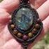 Beautiful Micromacrame Necklaces With Labradorite Tiger S Eye And Garnet Micromacrame