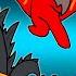 AMONG KAIJU Godzilla In Among Us DinoMania Animated Cartoon Movie