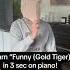 Learn Funny Gold Tiger In 3 Sec On Piano Piano Pianist