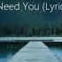 Chef 187 I Need You Lyric Video