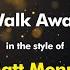 Matt Monro Walk Away Karaoke Version From Zoom Karaoke