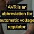 What Is Automatic Voltage Regulator AVR Electricalengineering Interview