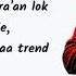 Trend Lyrics Sidhu Moosewala Ft Snappy