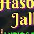 Hasbi Rabbi Jallallah Turkish Lyrics Translation