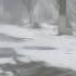 Winter Storm Ambience With Howling Blizzard And Drifting Snow On An Abandoned Road In Norway