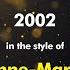 Anne Marie 2002 Karaoke Version From Zoom Karaoke