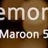 Maroon 5 Memories Karaoke Version