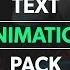 FREE Text Animation Pack After Effects Motion Graphics Title Animation Kinetic Typography 4