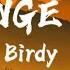 Birdy Strange Birds Lyrics