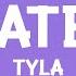 Tyla Water Lyrics