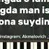 Xamdam Sobirov Gulinur Yuragimni Yaraladi Karaoke Tekst Lyrics Karaoke Magicpiano