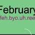 How To Pronounce February Correctly In British English