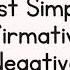 Past Simple Affirmative Negative English Plus 1 Year 5