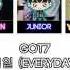 GOT7 매일 Everyday COLOR CODED ROM SUBESPAÑOL LYRICS