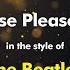 The Beatles Please Please Me Karaoke Version From Zoom Karaoke